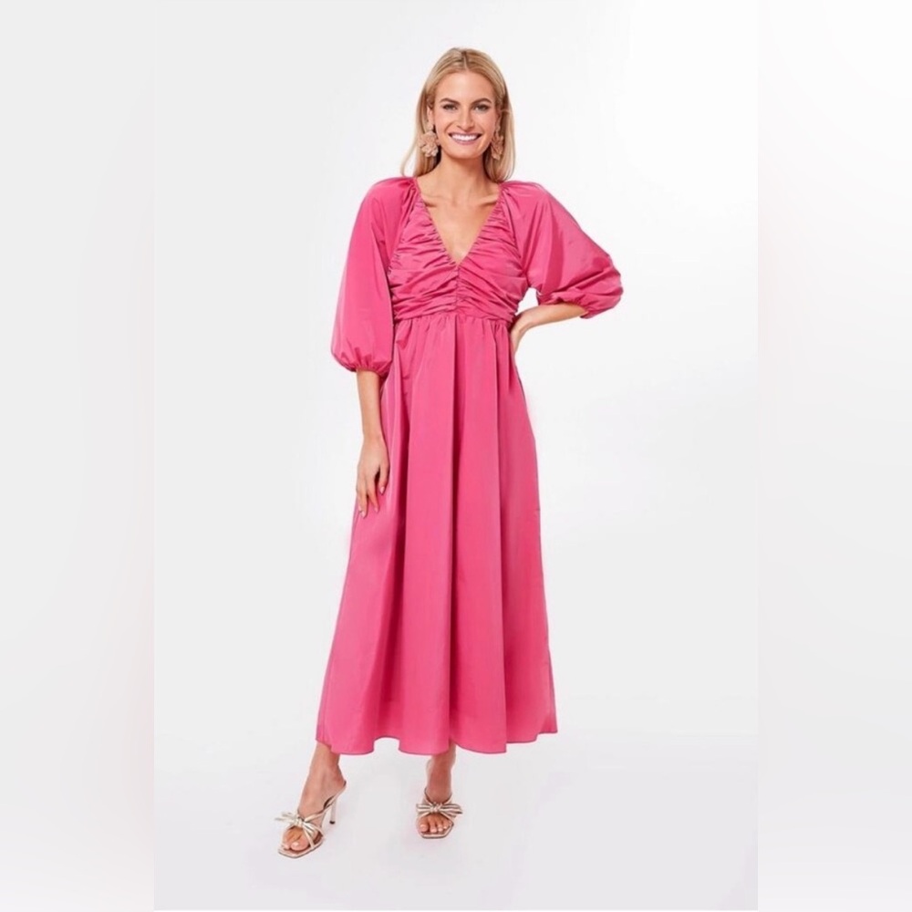 Hyacinth House Tuckernuck Gia Dress in Fuchsia Pink, size XL